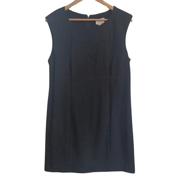 Chico's Jackie Sheath Dress Size 1.5 US M/10 Black SO SLIMMING Tummy Panel Zip - Picture 1 of 9